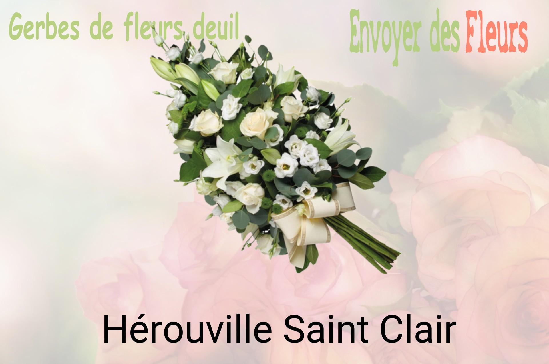 Gerbe de fleurs de deuil livrée à Hérouville-Saint-Clair